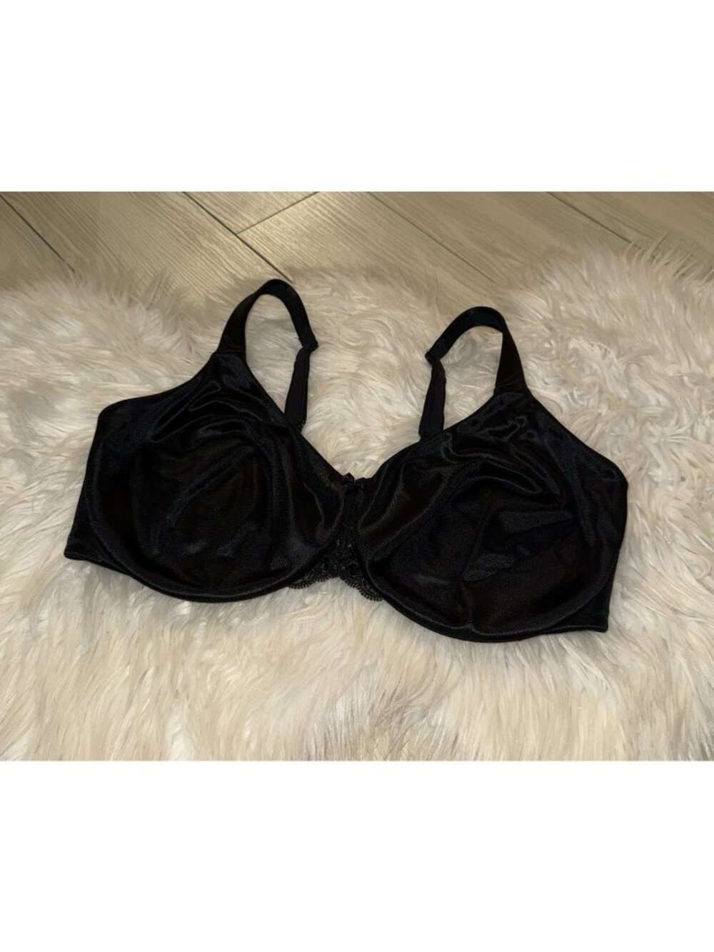 Soma Sensuous Sides Minimizer 3 Inch Bra Unlined Underwire Womens 38DD Black